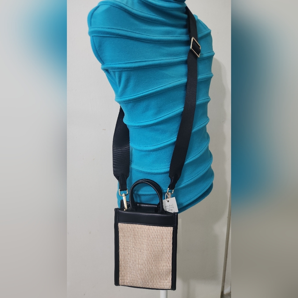 A New Day - Black Women's Crossbody Bag Card Slot Adjustable Strap